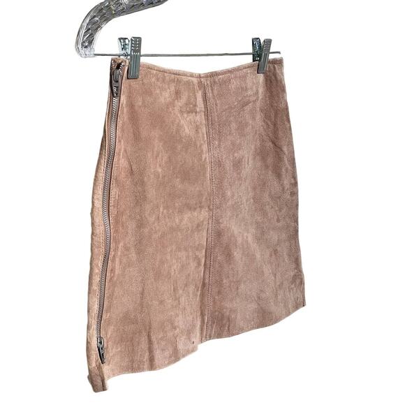 Blank NYC Womens Skirt Brown 100% Leather Size 27 NWT - Picture 4 of 10